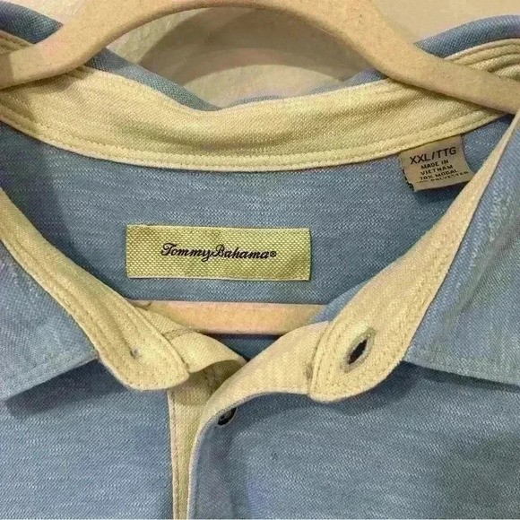 Tommy Bahama Paradise Cove Short Sleeve Polo Collared Shirt Blue Size Men’s XXL - Picture 3 of 7